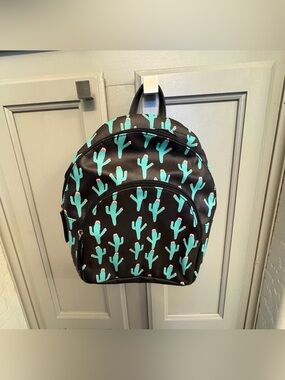 Mini Backpack With Cactus Design NWOT